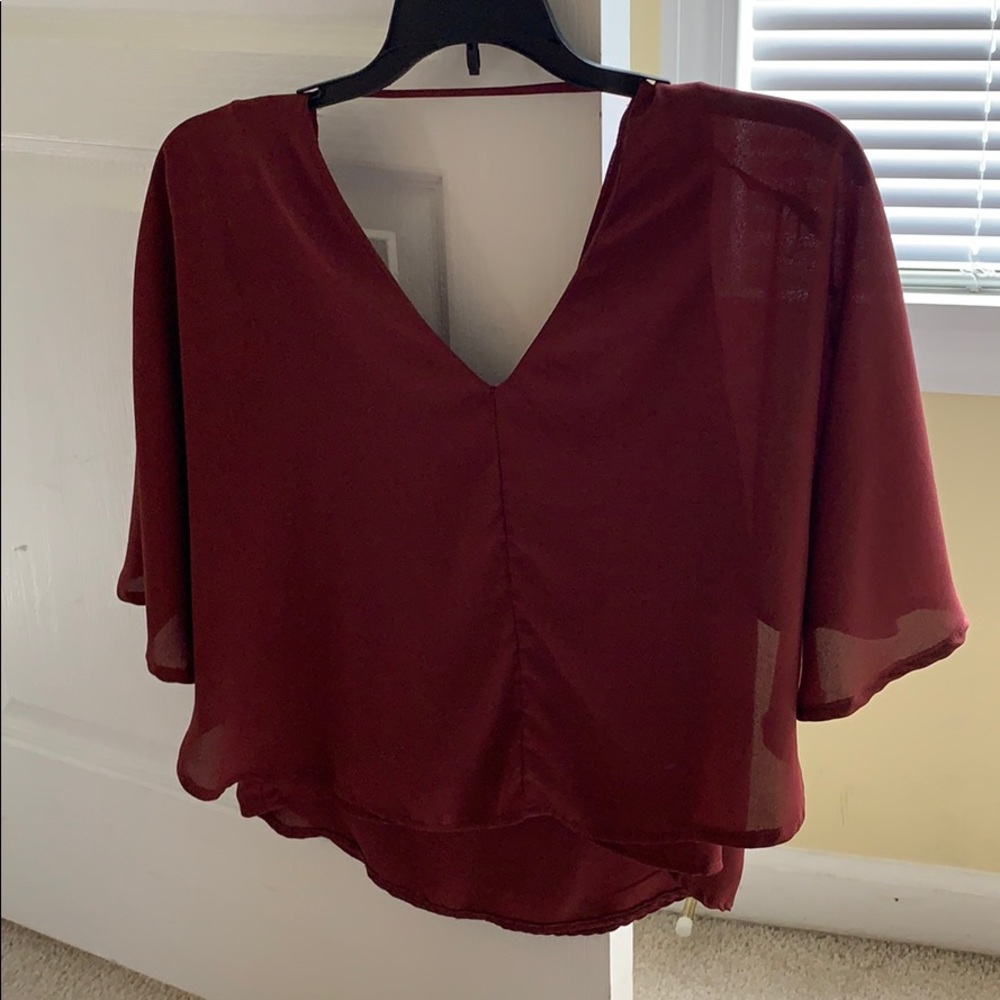 Maroon blouse